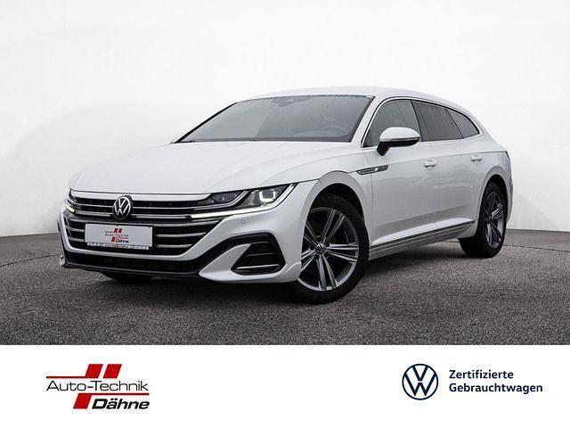 Weiss / oryxweiss perlmutteffekt (metallic) Gebraucht 2023 VW Arteon R-line Kombi | 35.990 € (Superpreis) - Bild 1/4
