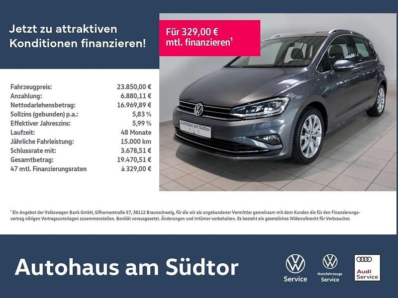 Grau Gebraucht 2020 VW Golf Sportsvan Highline Van / Kleinbus | 23.850 € (Etwas zu teuer) - Bild 1/2