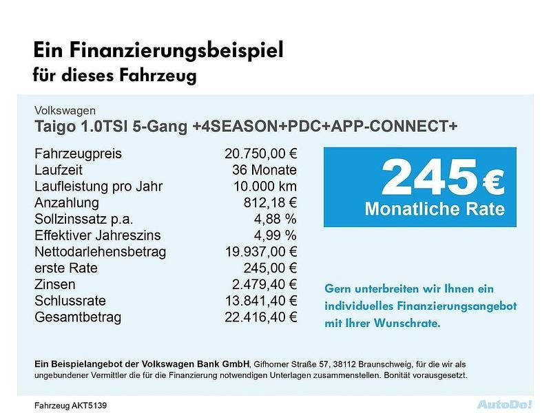 Gebraucht VW Taigo Basis 95 PS (69 kW) 2025 Deep black perleffekt (schwarz), perleffekt SUV