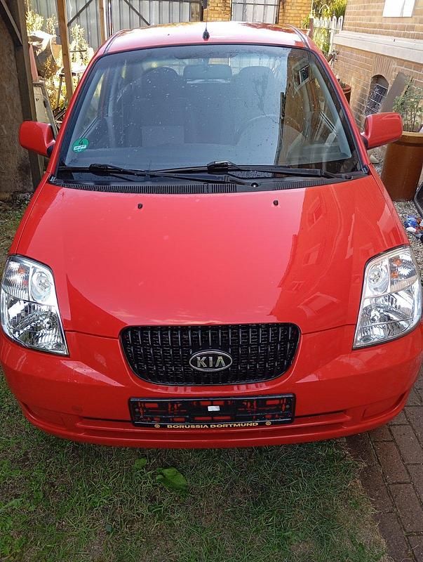 Rot Gebraucht 2004 Kia Picanto Kleinwagen | 900 € (Superpreis) - Bild 1/4
