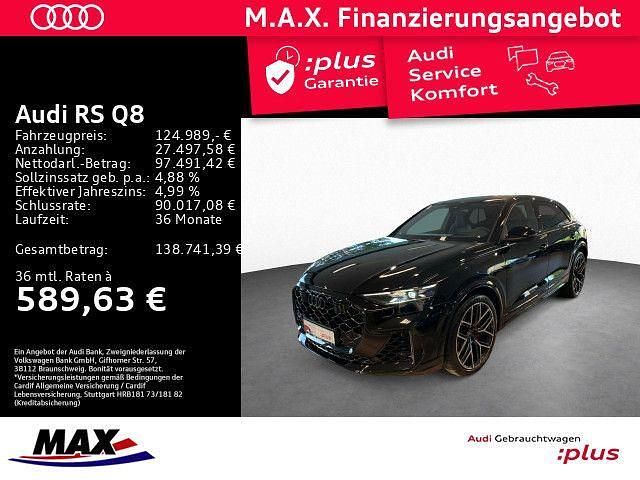 Mythosschwarz metallic Gebraucht 2024 Audi RS Q8 Ambiente SUV | 124.989 € (Fairer Preis) - Bild 1/3