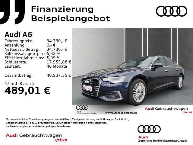 Blau Gebraucht 2022 Audi A6 Design Limousine | 34.730 € (Guter Preis) - Bild 1/4