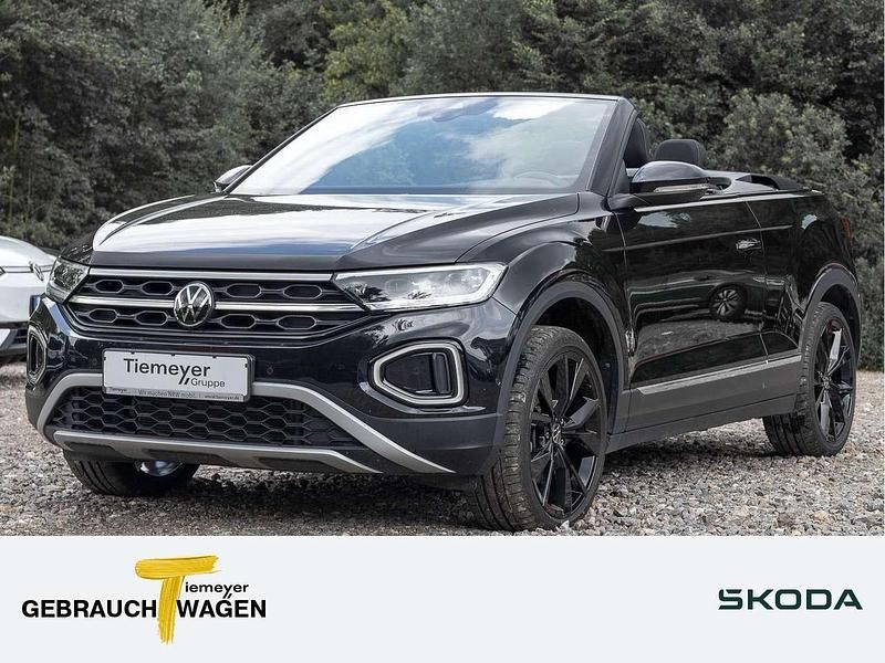 Schwarz Gebraucht 2024 VW T-Roc Cabriolet Style Cabrio | 27.650 € (Guter Preis) - Bild 1/4