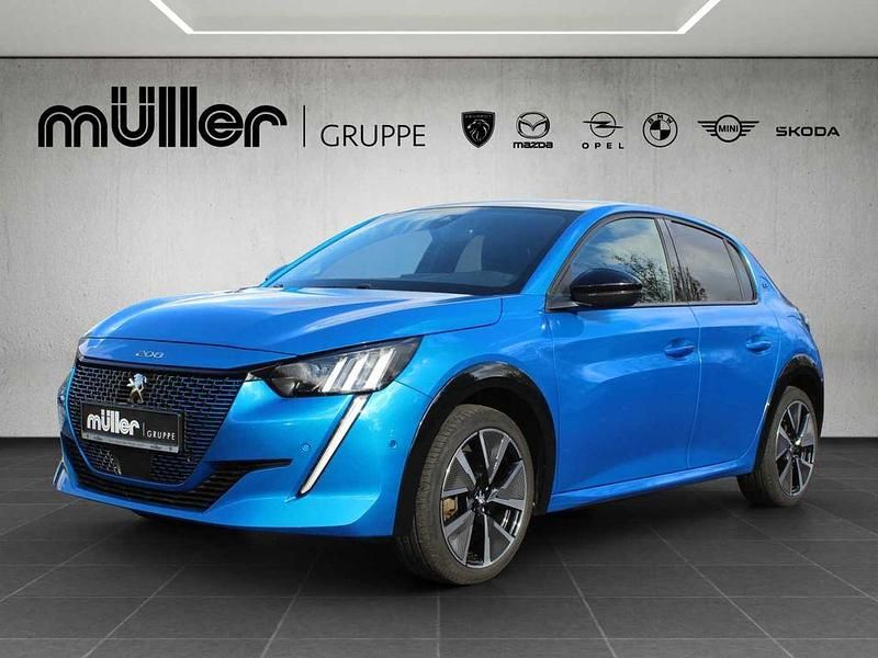 Blau Gebraucht 2021 Peugeot e-208 GT Kleinwagen | 16.490 € (Guter Preis) - Bild 1/4