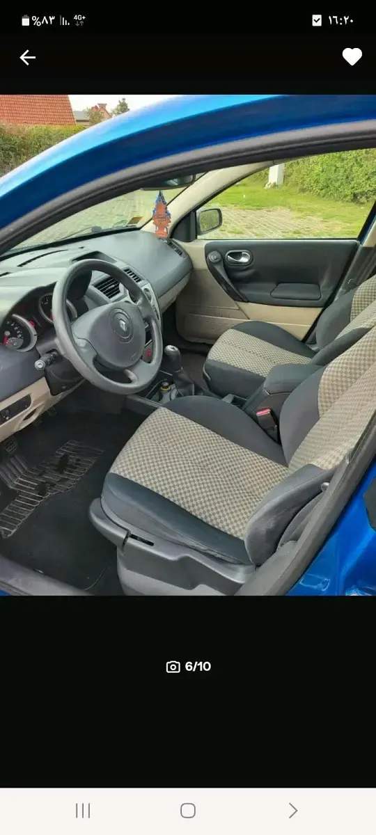 Gebraucht Renault Mégane 112 PS (82 kW) 2004 Blau Kleinwagen