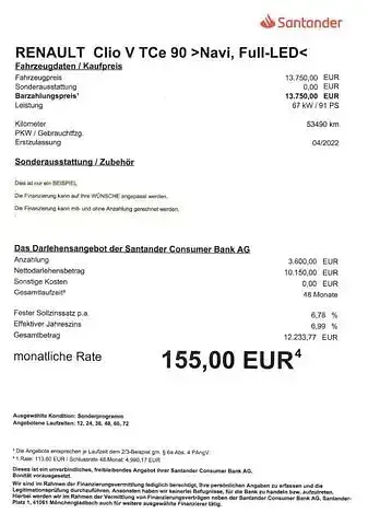 Gebraucht Renault Clio V 91 PS (66 kW) 2022 Grau Limousine
