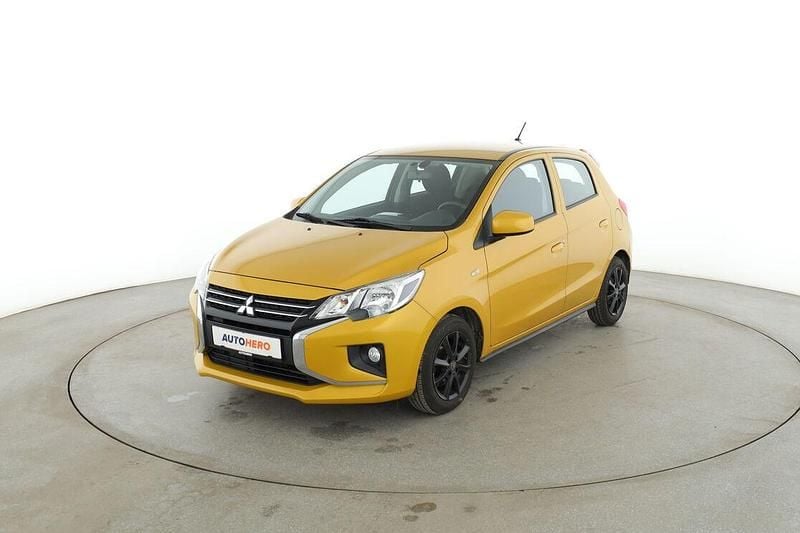 Gelb Gebraucht 2021 Mitsubishi Space Star Basis Kleinwagen | 9.990 € (Fairer Preis) - Bild 1/3