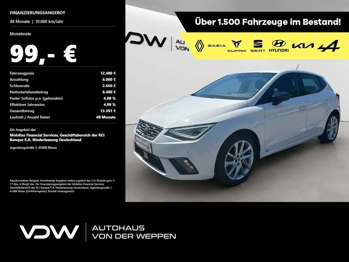 Gebraucht Seat Ibiza FR 90 PS (66 kW) 2022 Kleinwagen