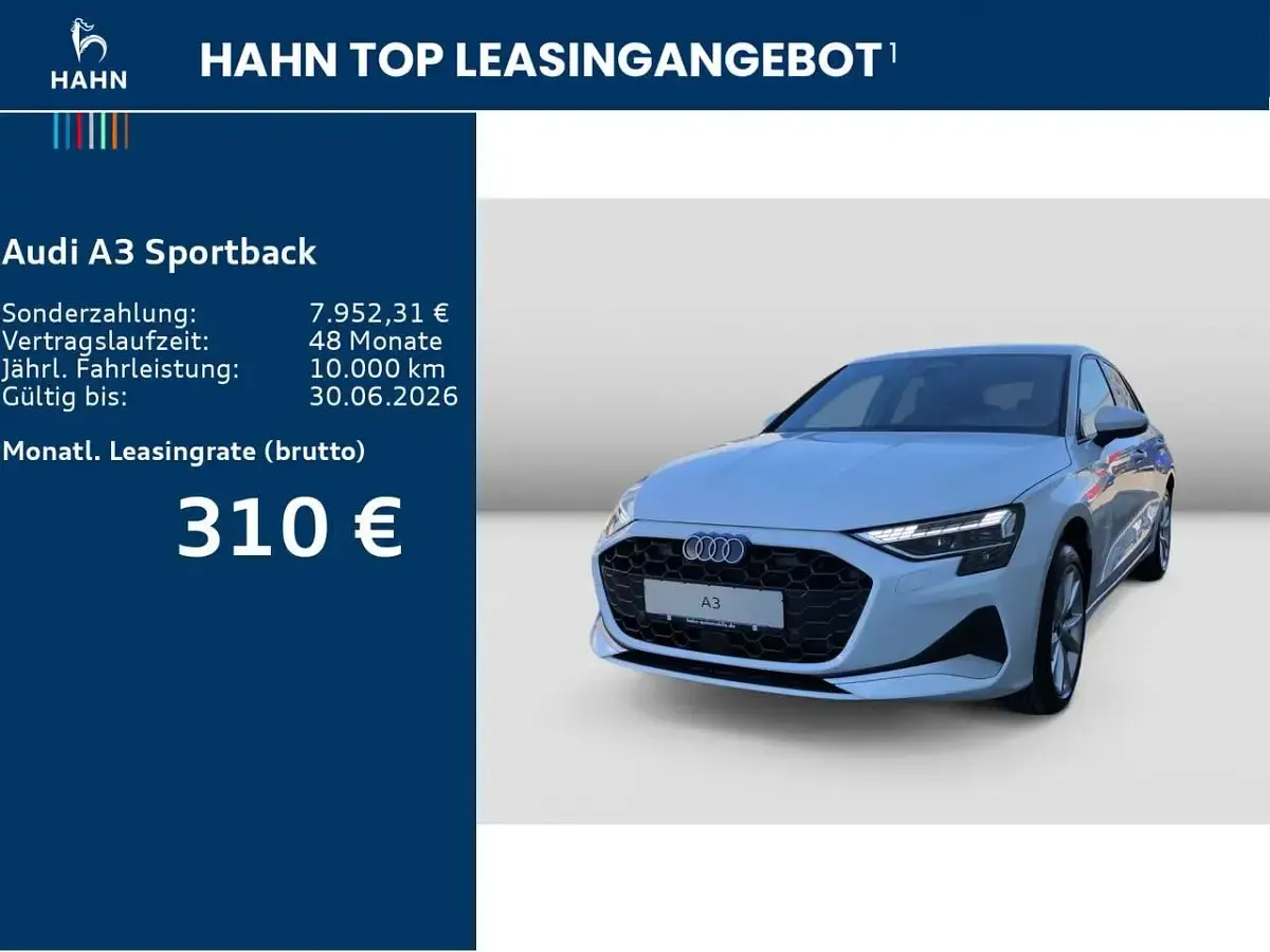 Gebraucht Audi A3 Advanced 204 PS (150 kW) 2026 Schwarz Limousine