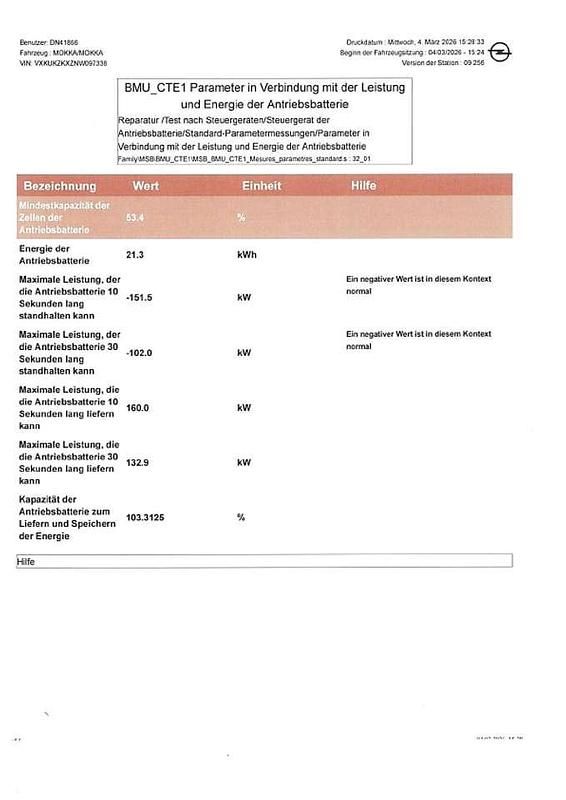 Gebraucht Opel Mokka-e Ultimate 100 kW (136 PS) 2022 Jade weiss/arktis weiss SUV