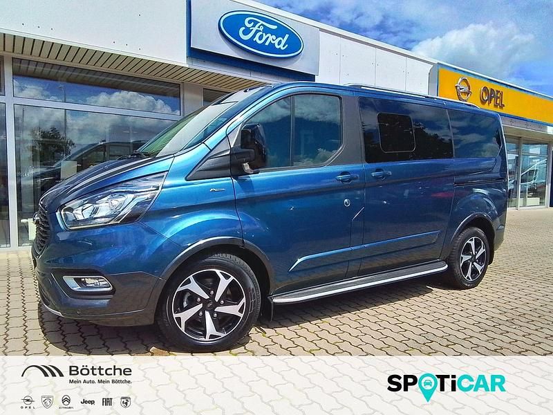 Chromablau metallic Gebraucht 2022 Ford Tourneo Custom Active Limousine | 42.990 € (Fairer Preis) - Bild 1/4