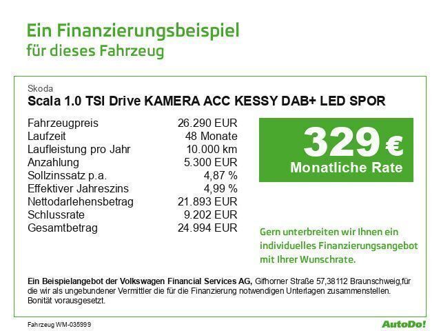 Grau Gebraucht 2024 Skoda Scala Drive Kleinwagen | 26.290 € (Teuer) - Bild 1/1