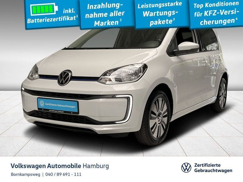 Weiß Gebraucht 2021 VW e-up! United Kleinwagen | 15.444 € (Etwas zu teuer) - Bild 1/3