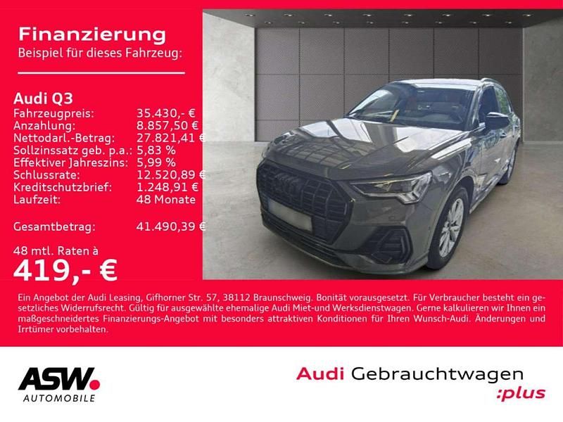 Chronosgrau metallic Gebraucht 2022 Audi Q3 S-Line SUV | 35.430 € (Fairer Preis) - Bild 1/4
