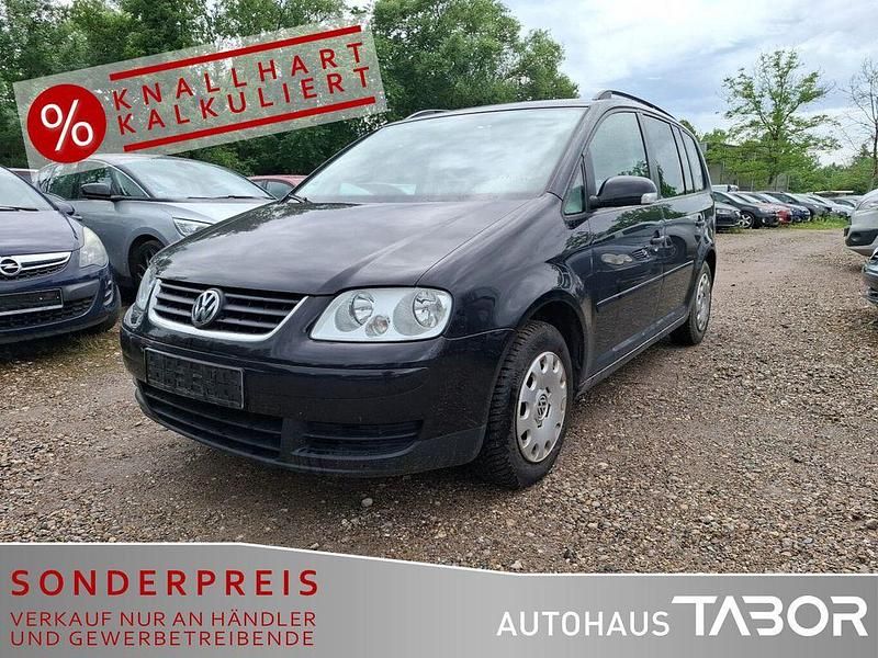 Schwarz Gebraucht 2005 VW Touran Conceptline Van / Kleinbus | 985 € (Superpreis) - Bild 1/4
