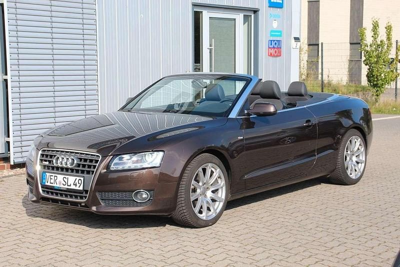 Braun Gebraucht 2009 Audi A5 Cabriolet S-Line Cabrio | 11.800 € (Fairer Preis) - Bild 1/4