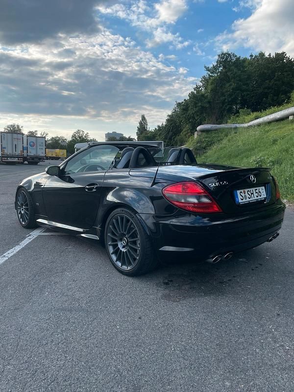 Schwarz Gebraucht 2006 Mercedes SLK55 AMG AMG Cabrio | 25.000 € - Bild 1/4