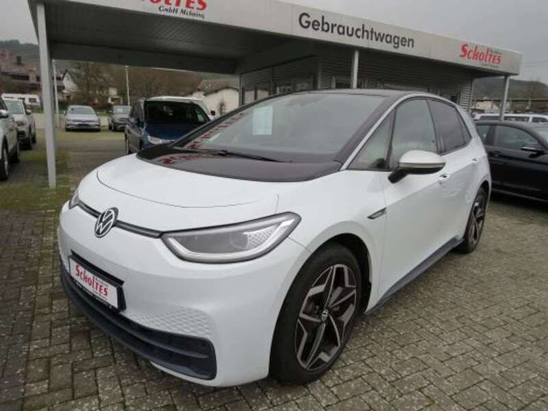 Gletscherweiß metallic Gebraucht 2020 VW ID.3 Kleinwagen | 23.980 € (Teuer) - Bild 1/4
