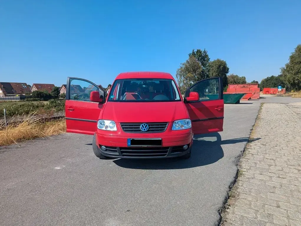 Gebraucht VW Caddy Life 80 PS (58 kW) 2009 Rot Van / Kleinbus