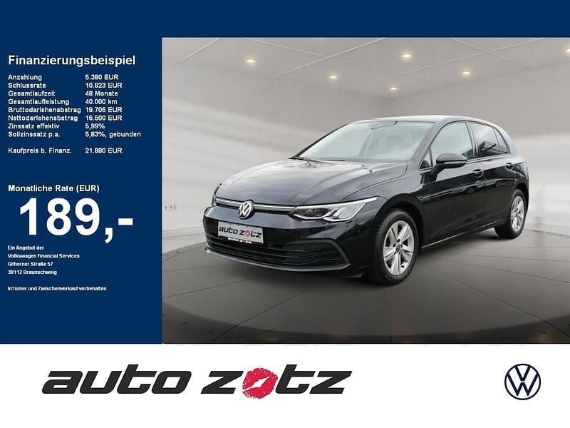 Schwarz Gebraucht 2023 VW Golf VIII Life Limousine | 20.990 € (Guter Preis) - Bild 1/4