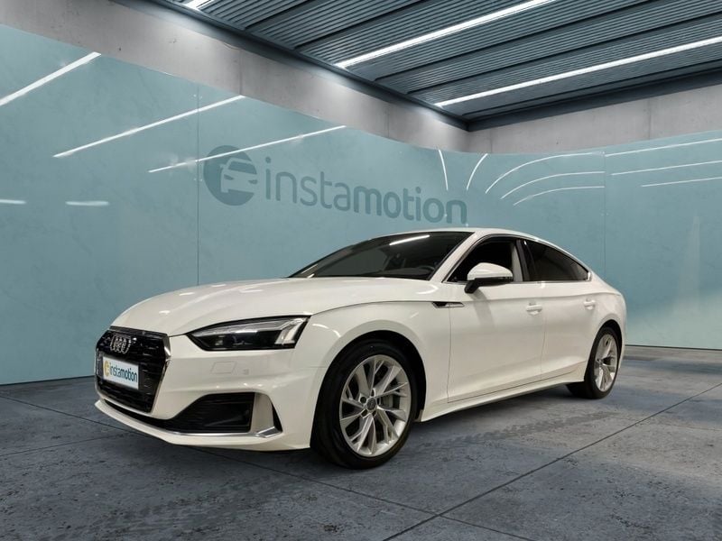 Gebraucht Audi A5 Sportback Advanced 245 PS (180 kW) 2020 Weiß Kleinwagen