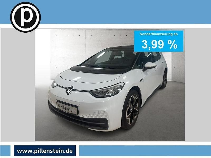 Gletscherweiß metallic schwarz Gebraucht 2021 VW ID.3 Pure Kleinwagen | 19.807 € (Guter Preis) - Bild 1/4