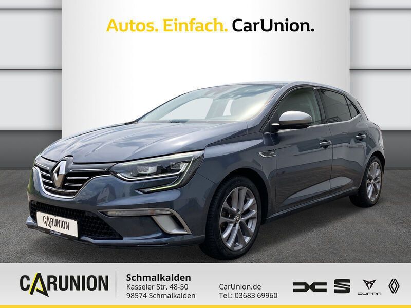 Titaniumgrau (grau) Gebraucht 2017 Renault Mégane GT Line GT-Line Limousine | 13.180 € (Fairer Preis) - Bild 1/4