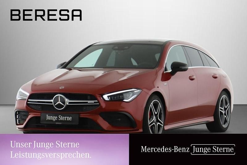 Rot manufaktur lack manufaktur patagonienrot Gebraucht 2023 Mercedes CLA35 AMG AMG Kombi | 42.180 € (Guter Preis) - Bild 1/3