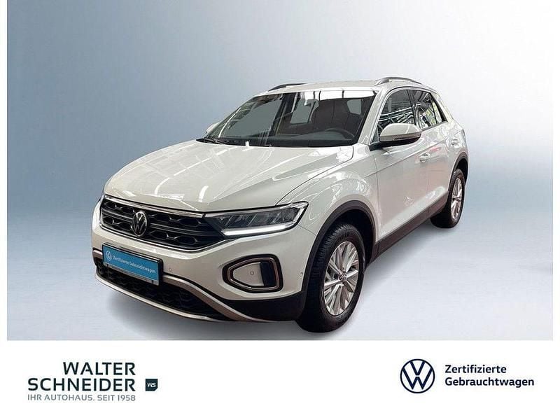 Pure white Gebraucht 2024 VW T-Roc Life SUV | 22.550 € (Fairer Preis) - Bild 1/4