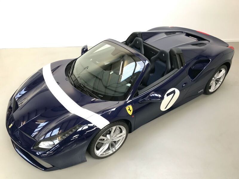 Second-hand Ferrari 488 670 CP (492 kW) 2018 Albastru Cabrio