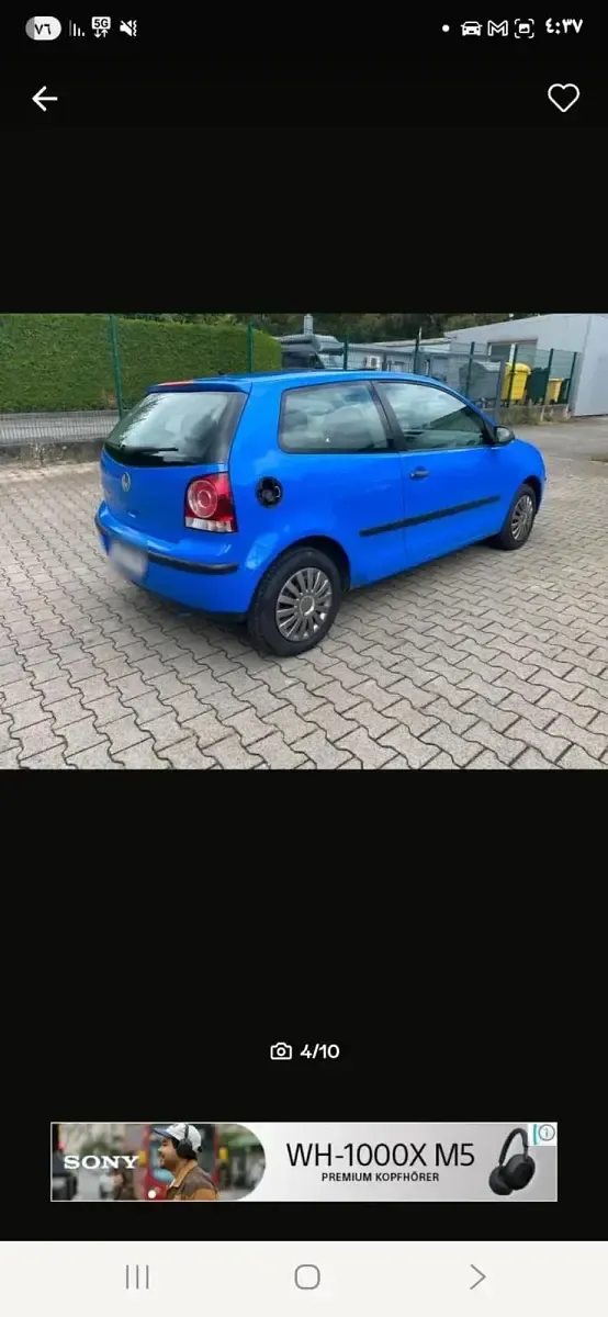 Gebraucht VW Polo 80 PS (58 kW) 2007 Blau Kleinwagen