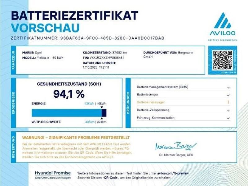 Gebraucht Opel Mokka-e Ultimate 100 kW (136 PS) 2021 Gruen SUV