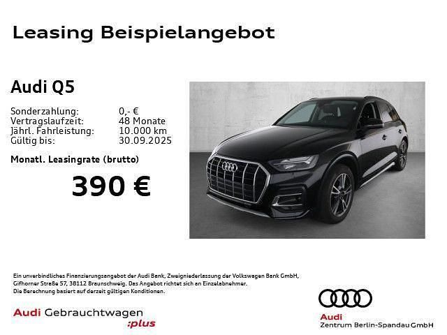 Mythosschwarz metallic Gebraucht 2024 Audi Q5 Advanced SUV | 40.888 € (Superpreis) - Bild 1/4