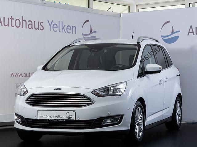 Weiss (frostweiãÿ) Gebraucht 2018 Ford Grand C-Max Titanium Van / Kleinbus | 11.990 € (Fairer Preis) - Bild 1/4