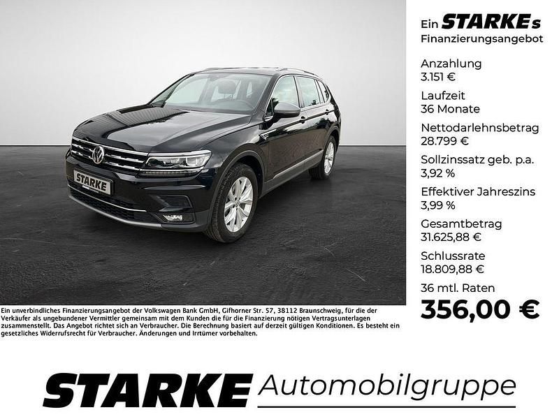 Schwarz Gebraucht 2021 VW Tiguan Allspace Highline SUV | 31.950 € (Guter Preis) - Bild 1/4