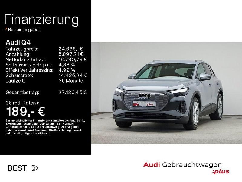 Grau Gebraucht 2022 Audi Q4 e-tron Comfort SUV | 24.688 € (Guter Preis) - Bild 1/4