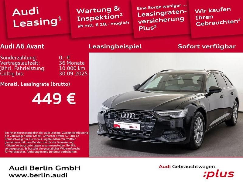Mythosschwarz metallic Gebraucht 2024 Audi A6 Advanced Plus Kombi | 55.900 € - Bild 1/3