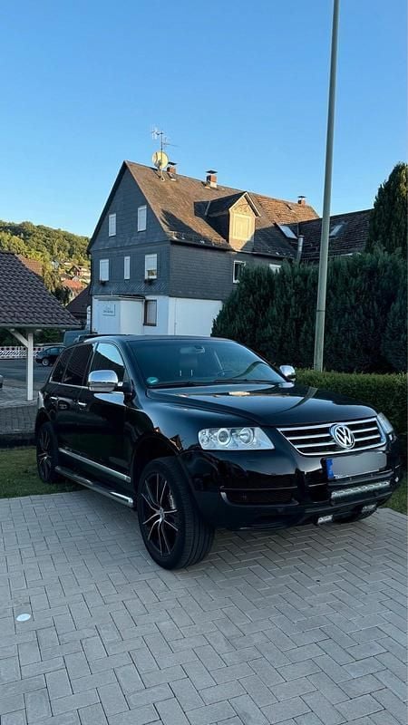 Schwarz Gebraucht 2004 VW Touareg SUV | 8.850 € (Teuer) - Bild 1/4