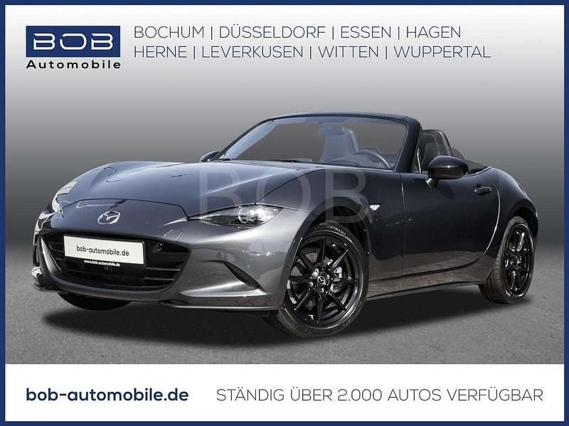 Machine gray (grau) Gebraucht 2023 Mazda MX5 Prime-Line Cabrio | 26.490 € (Fairer Preis) - Bild 1/3