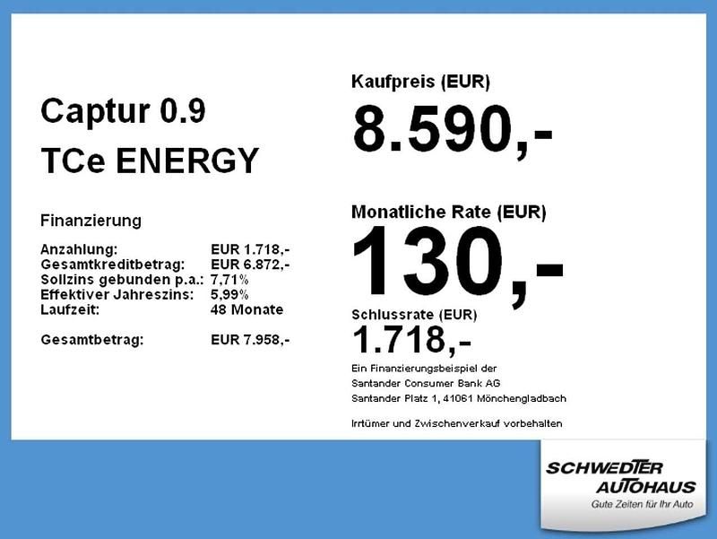 Gebraucht Renault Captur Luxe 90 PS (66 kW) 2014 Orange enz + schwarz gne SUV
