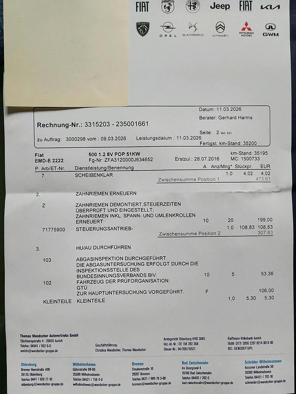 Gebraucht Fiat 500C 69 PS (50 kW) 2016 Weiß Cabrio