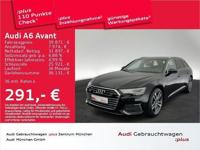Mythosschwarz metallic Gebraucht 2022 Audi A6 Kombi | 39.871 € (Fairer Preis) - Bild 1/2