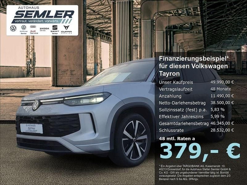 Silber Neu 2025 VW Tayron Life SUV | 49.990 € (Guter Preis) - Bild 1/4