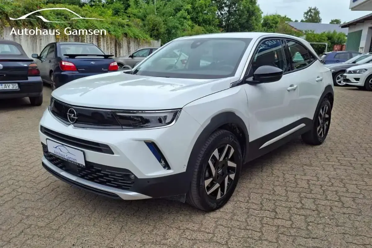 Gebraucht Opel Mokka-e Elegance 100 kW (136 PS) 2022 Jade weiss/arktis weiss SUV