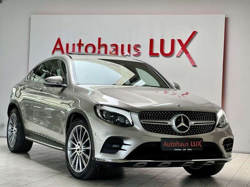 Mojavesilber metalliclack Gebraucht 2018 Mercedes GLC250 AMG line Coupé | 36.990 € (Teuer) - Bild 1/4