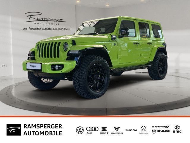 Grün gecko clear coat Gebraucht 2021 Jeep Wrangler Unlimited Sahara SUV | 75.990 € - Bild 1/4