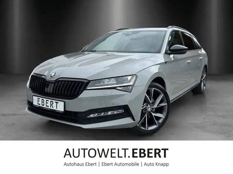 Steelgrau Gebraucht 2022 Skoda Superb SportLine Kombi | 34.890 € (Etwas zu teuer) - Bild 1/4