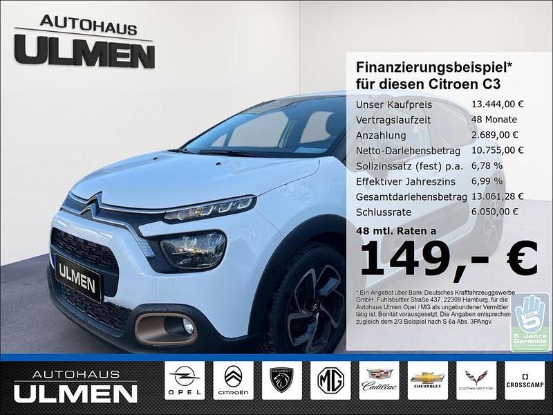Weiss Gebraucht 2023 Citroën C3 PureTech Kleinwagen | 13.444 € (Fairer Preis) - Bild 1/4