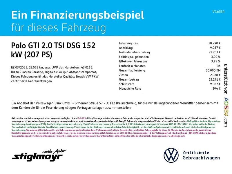 Usado VW Polo Select 207 HP (152 kW) 2025 Preto Citadino