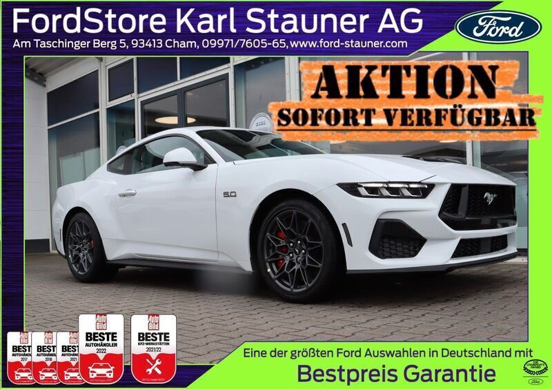 Weiß Neu 2025 Ford Mustang GT Fastback Coupé | 51.980 € (Fairer Preis) - Bild 1/4